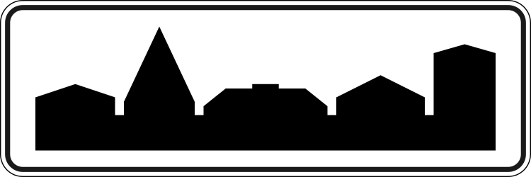 Begin van de bebouwde kom.