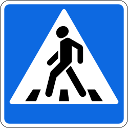 Oversteekplaats voor voetgangers.