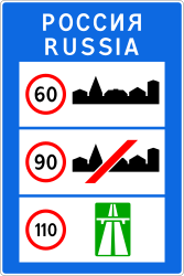 Nationale snelheidslimieten.