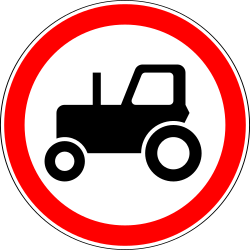 Tratores proibidos.