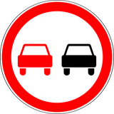 Ultrapassagem proibida.