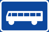 Voor bussen.