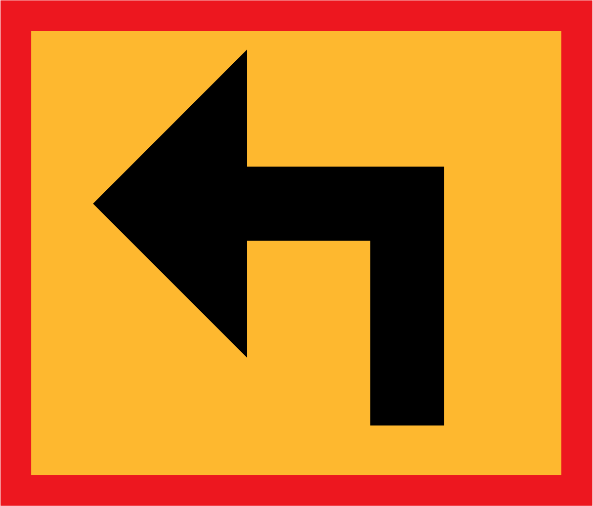 Applies after a left turn.