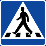 Oversteekplaats voor voetgangers.