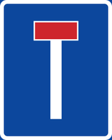 Doodlopende weg.