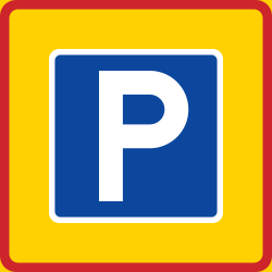 Start of a parking zone.