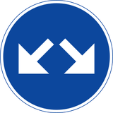 Obstakel langs beide kanten voorbijrijden.
