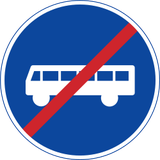 Einde van de verplichte busstrook.