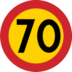 Start of a speed limit.