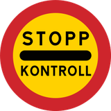 Inrijden verboden (controlepost).