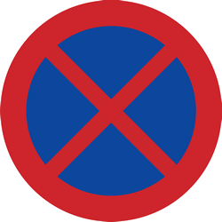 Parking and stopping prohibited.