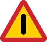 Waarschuwing voor een gevaar zonder specifiek verkeersbord.