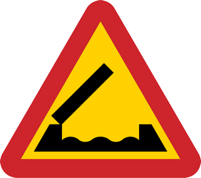 Waarschuwing voor een beweegbare brug.
