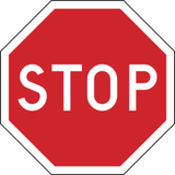 Stoppen en voorrang verlenen.