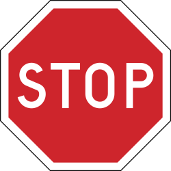 Stoppen en voorrang verlenen.