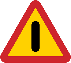 Waarschuwing voor een gevaar zonder specifiek verkeersbord.