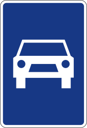 Début d'une voie express.