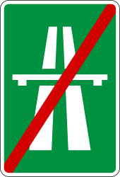 Fin de l'autoroute.