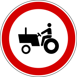 Tractors prohibited.