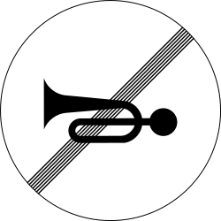 End of horn prohibition.