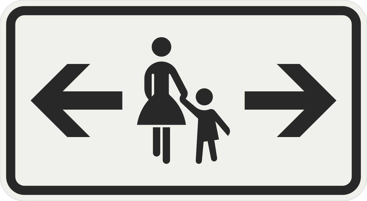 Pavement on the left and right.