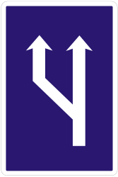 Start of a new lane.