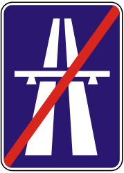 End of the motorway.