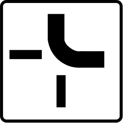 Crossroad shape.