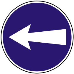 Mandatory left.