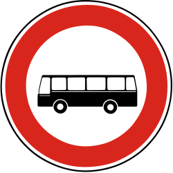 Buses prohibited.
