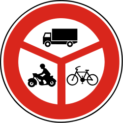 What does this traffic sign mean?