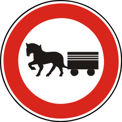 Horsecarts prohibited.