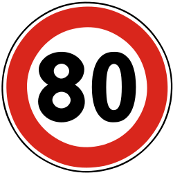 Start of a speed limit.