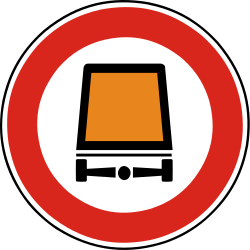 Vehicles carrying dangerous goods prohibited.