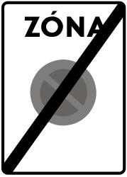 End of no-parking zone.