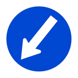 Pass obstacle on the left.