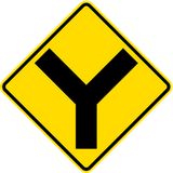 Warning for an uncontrolled Y-junction.