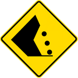 Warning for falling rocks.