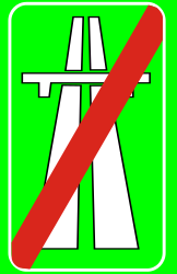 Ende der Autobahn.