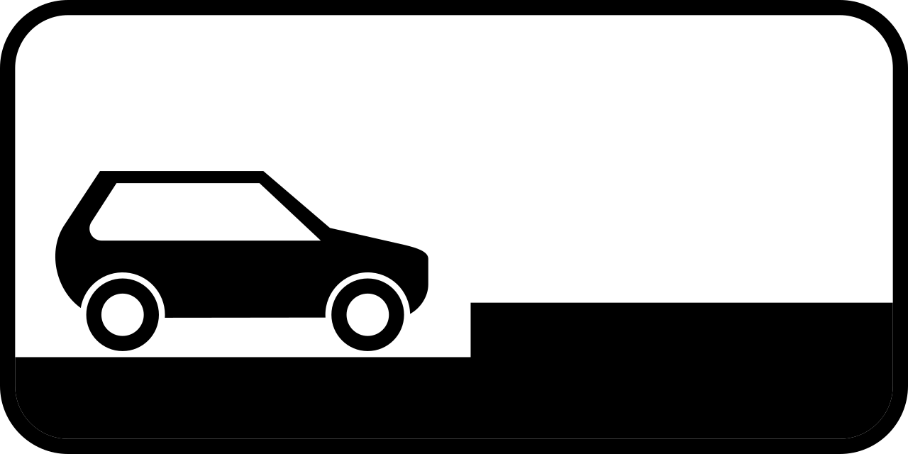 Haaks parkeren op de rijbaan.