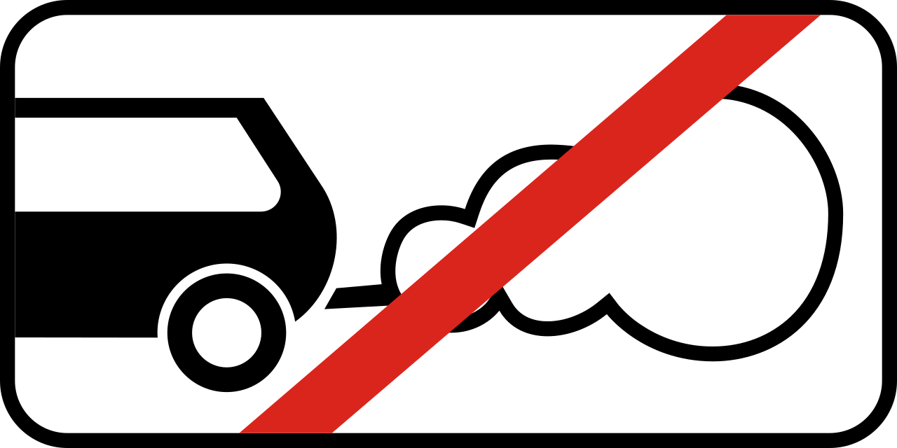 Motor stationair laten draaien verboden.