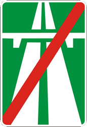 Einde van de autosnelweg.