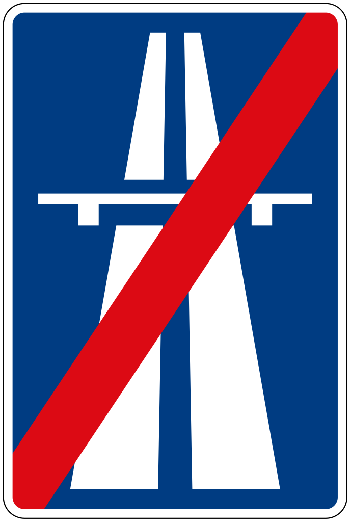 Конец автомагистрали.