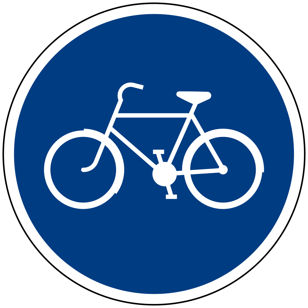 Vorgeschriebener Radweg.