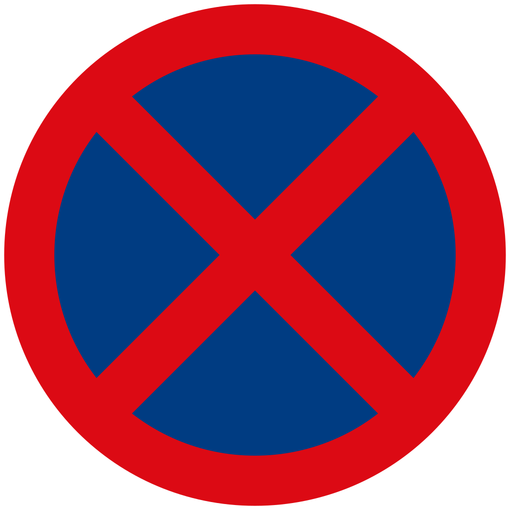 Halten und Parken verboten.
