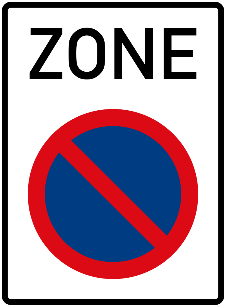 Beginn einer Parkverbotszone.