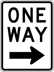 Road with one-way traffic.