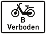 B sınıfı mopedler için yasaktır.