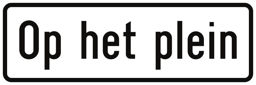 Geldt op het plein.