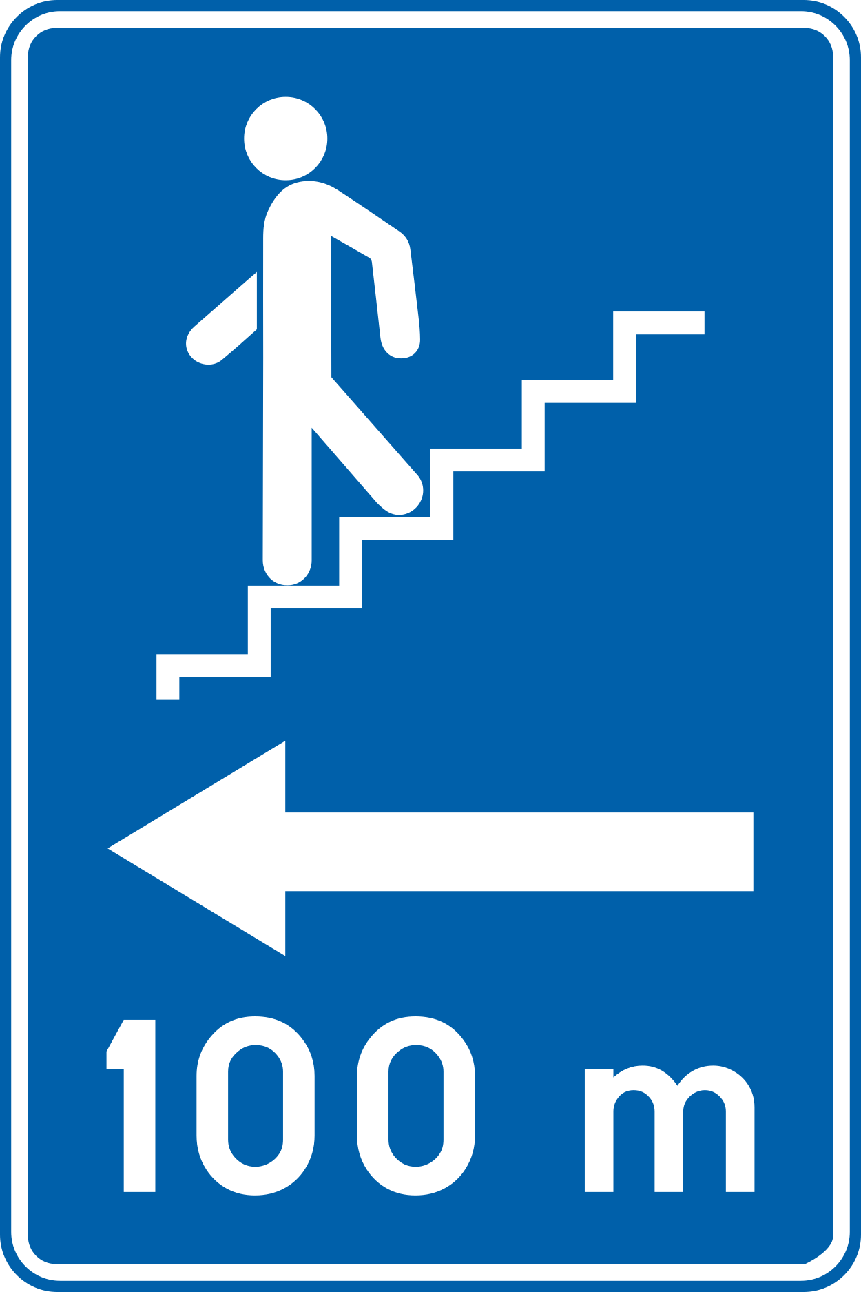 Direction d’un passage souterrain.